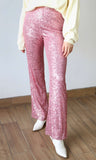 Sequin Straight Leg Trouser