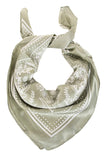 Light Paisley Design Square Bandana Scarf