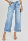 High Rise Ankle Boyfriend Cuffed Jeans