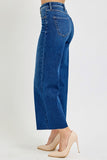 High Rise Wide Crop Jeans
