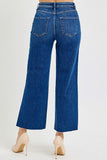 High Rise Wide Crop Jeans