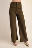 High-waist Straight Pants