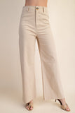 High-waist Straight Pants