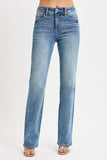 High Rise Straight Jeans