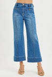 High Rise Crop Wide Front Pocket