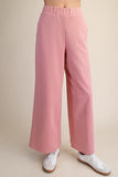 Waist Elastic Band Wide Leg Pants