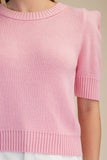 Short Sleeve Sweater Knit Top