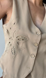 Eyelet Solid Vest