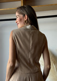 Champagne Two Button Vest