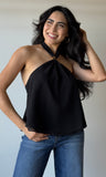 Black Halter Top