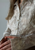 Embroided Button Blouse