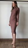 Brown Knit Dress