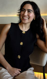 Button Detail Vest