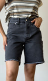 Black Denim Bermudas