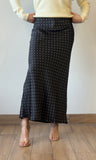 Waist Elastic Band Midi Skirt