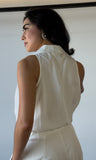 White Sleeveless Top