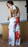 Flower Print Bottom Pants