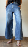 Slouchy Ankle Wide Jeans