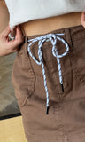 Mini Skirt With Waist String