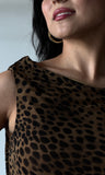 Leopard Asymmetrical Top
