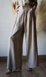 High Waist Tailored Wide Pants