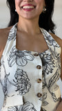 Halter Button Down Vest