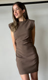 Ruched Fitted Mini Dress