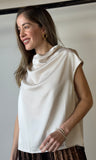 Cowl Neck Sleeveless Top