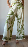 Green Print Pants