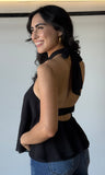 Black Halter Top