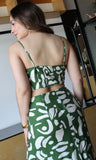 Green Print Top