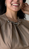 Structured Embellished Blouse