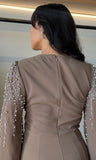 Mocha Rhinestone Dress