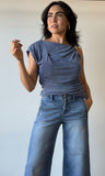 Shoulder Trim Knit Top