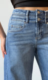 Slouchy Barrel Double Waistband Detail Jeans