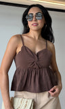 Crop Pleated Tank