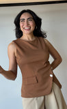 Asymmetrical Button Up Blouse