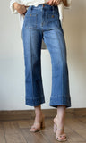 High Rise Crop Wide Front Pocket