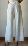 White Eyelet Pants