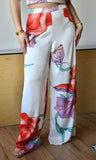 Flower Print Bottom Pants
