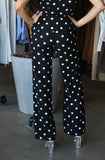 Polka Dot Straight Pants