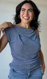 Shoulder Trim Knit Top