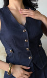 Denim Sleeveless Vest