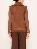 Layering Faux Fur Trim Vest